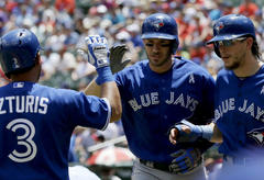 blue jays rout rangers for series sweep
